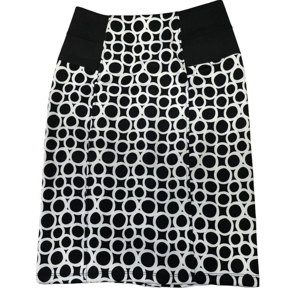 Calvin Klein Geometric A-Line Pencil Print Skirt Sz 6